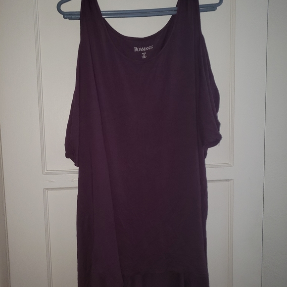 Roamans cold shoulder hi-lo top 30/32 or 3x - Picture 1 of 1